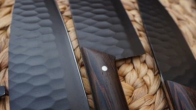Beautiful Custom Handmade Damascus BBQ/kitchen knives Set - Troy Blades