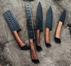 The Scorpion (RoseWood) | 5-Piece Set + Leather Roll - Troy Blades