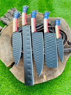 The Texan Scorpion | 5-Piece Set + Leather Roll - Troy Blades