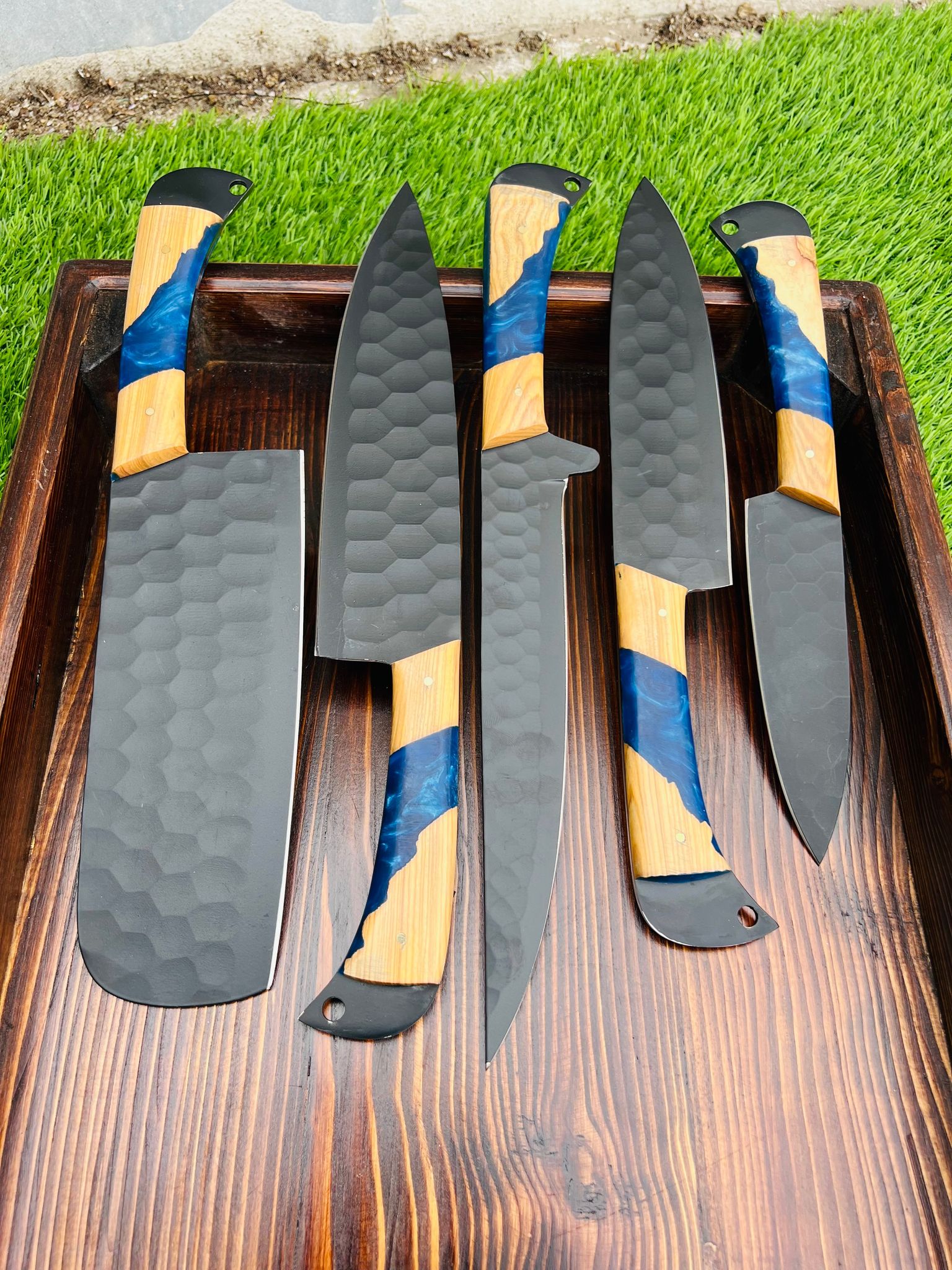 Beautiful Custom Handmade BBQ/kitchen knives B5B - Troy Blades