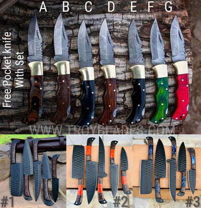 Buy One set and Get One Pocket Knife Free - Troy Blades