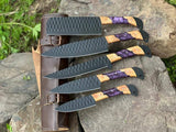 The Valhalla-Purple | 5-Piece Set + Leather Roll