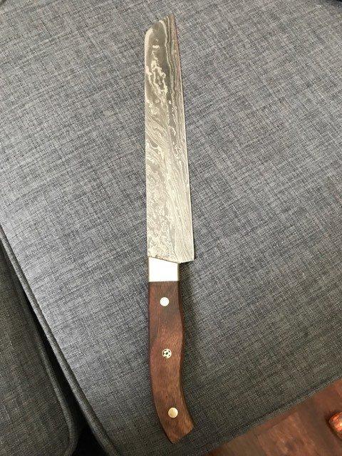 Handmade Damascus Brisket knife - Troy Blades