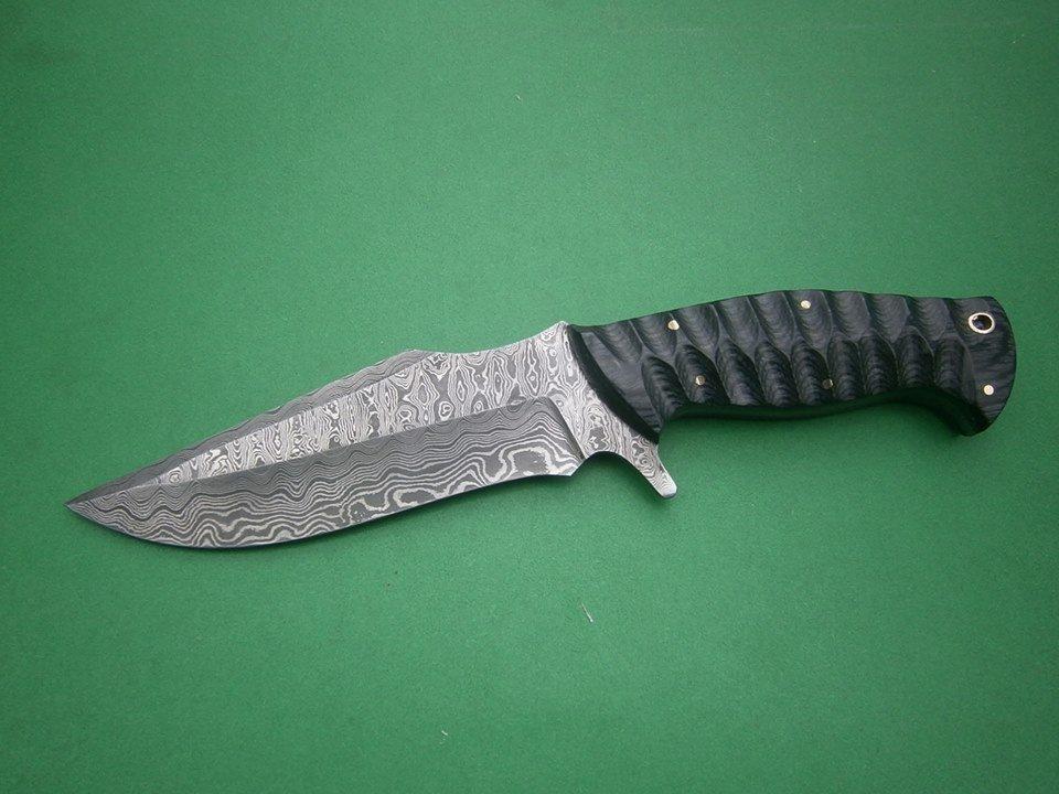 Hand Forge Damascus steel hunting camping knife - Troy Blades