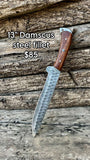 Custom Handmade Damascus Valhalla Set with steaks