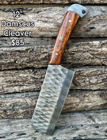 Custom Handmade Damascus Valhalla Set with steaks