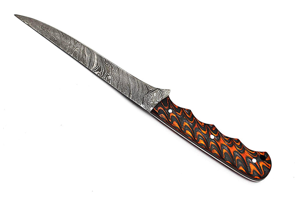 Handmade Damascus Stag horn Fillet knife - Troy Blades