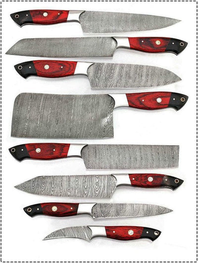 Beautiful Custom Handmade Damascus BBQ/kitchen knives CB - Troy Blades