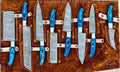 Beautiful Custom Handmade kitchen/BBq knives set 08c - Troy Blades