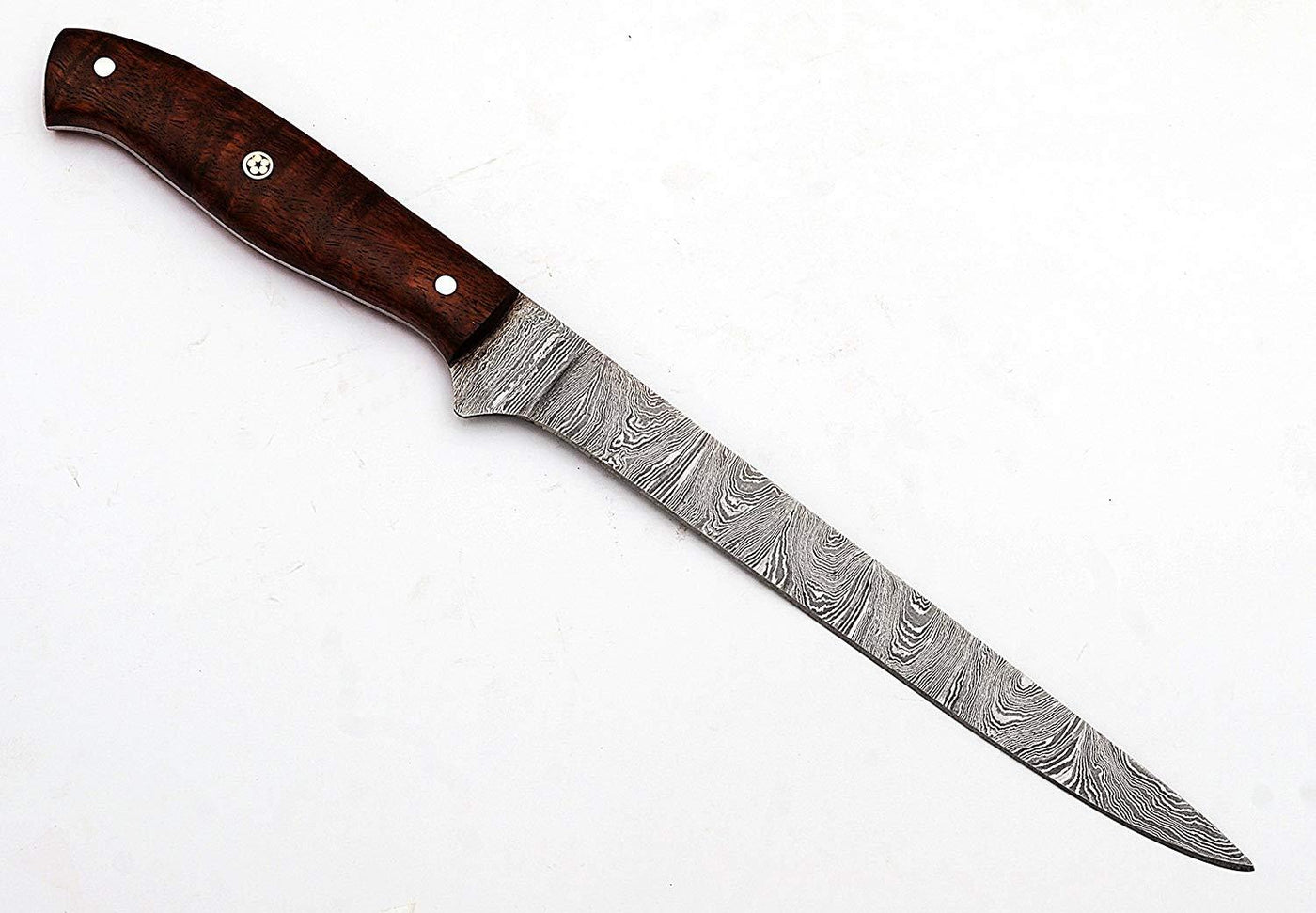 Custom Handmade Damascus Fillet/Fishing knife - Troy Blades