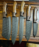 Black Friday Sale Handmade BBq Chef knife Sets with Free Cutting boards