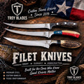 Custom Handcrafted Texas Filet Knife – Premium Steel & Custom Handle | Troy Blades Troy Blades