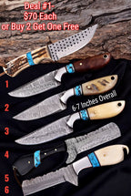 Handmade Cowboy/Hunting/Skinning/EDC/Camping Knives Troy Blades