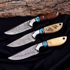 Handmade Cowboy/Hunting/Skinning/EDC/Camping Knives Troy Blades