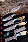 Personalized Handmade Cowboy/Hunting/Skinning/EDC/Camping Knives Troy Blades