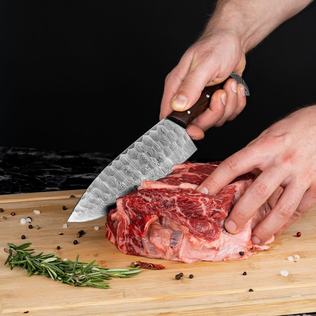 The Valhalla | 5-Piece Chef Knife Set + Leather Roll - Troy Blades
