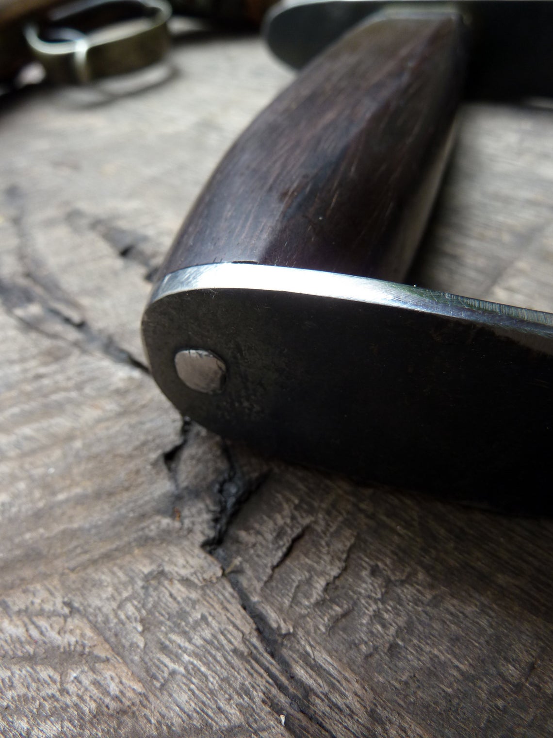 forged custom knife classic d guard bowie  civil war style carbon steel handmade small sword machete - Troy Blades