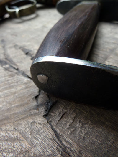 forged custom knife classic d guard bowie  civil war style carbon steel handmade small sword machete - Troy Blades