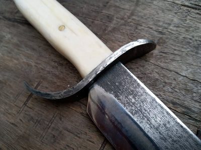 BIG gaucho forged custom knife classic rangers bowie  frontier civil war cowboy carbon steel handmade rustic hunter edc - Troy Blades