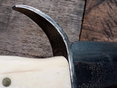 BIG gaucho forged custom knife classic rangers bowie  frontier civil war cowboy carbon steel handmade rustic hunter edc - Troy Blades