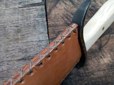 BIG gaucho forged custom knife classic rangers bowie  frontier civil war cowboy carbon steel handmade rustic hunter edc - Troy Blades