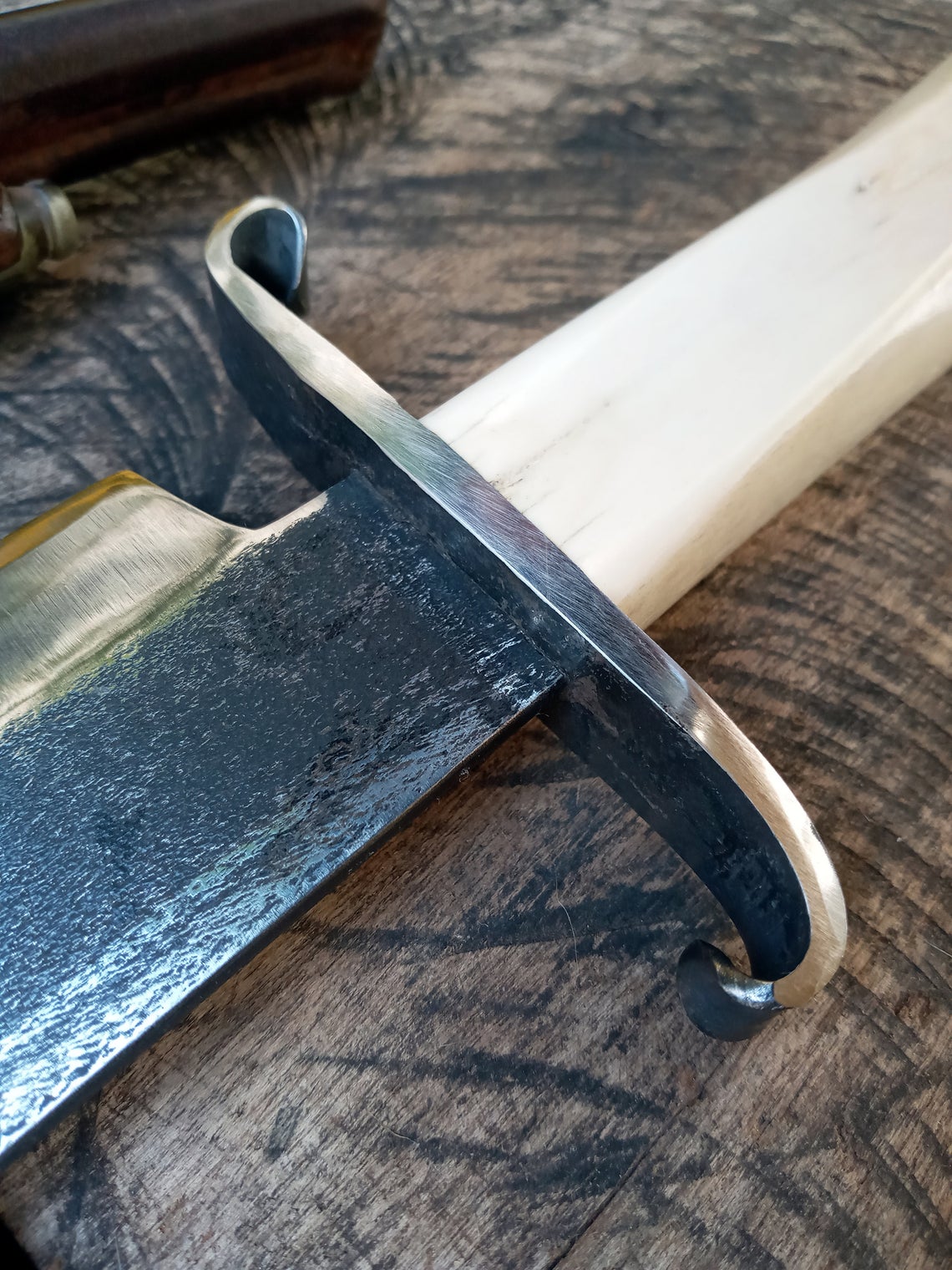 gaucho forged custom knife classic rangers bowie  frontier civil war cowboy carbon steel handmade rustic hunter edc rangers - Troy Blades