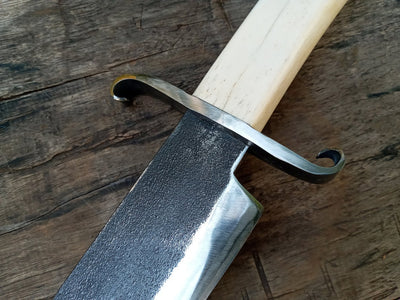 gaucho forged custom knife classic rangers bowie  frontier civil war cowboy carbon steel handmade rustic hunter edc rangers - Troy Blades
