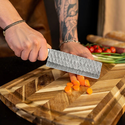 The Valhalla | 5-Piece Chef Knife Set + Leather Roll