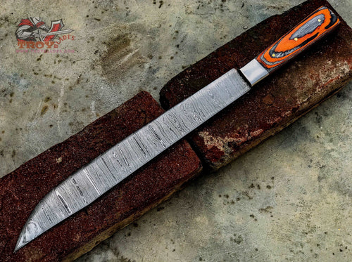 17” Custom Handmade Damascus Brisket knife - Troy Blades