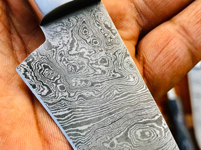 Custom hand made Damascus steel kitchen knives set - Troy Blades