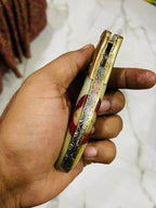 Huntwise Special Beautiful Custom Handmade AL Flag Folding knife - Troy Blades