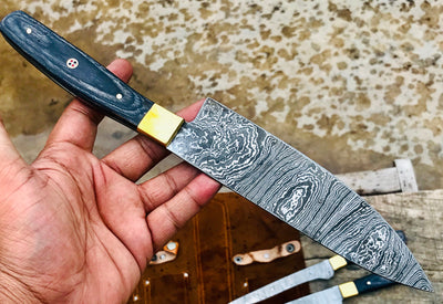 Custom Handmade Damascus Kitchen/BBQ Set S005 - Troy Blades