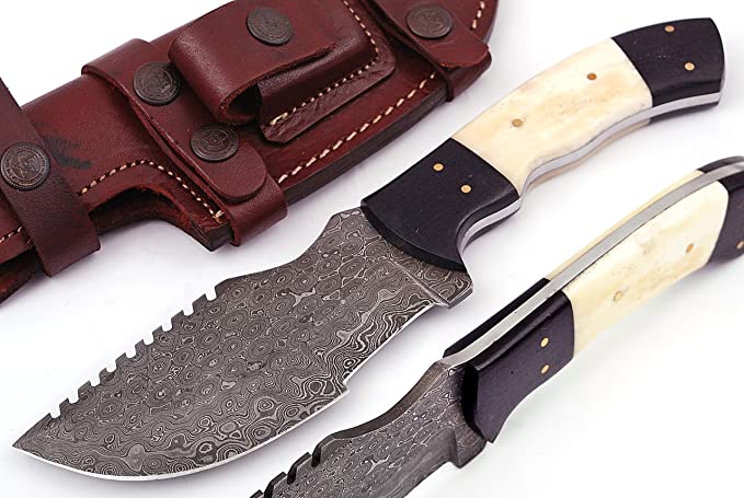 Custom Handmade Damascus Hunting,Skinning snd Bushcrats knife bulk deals - Troy Blades