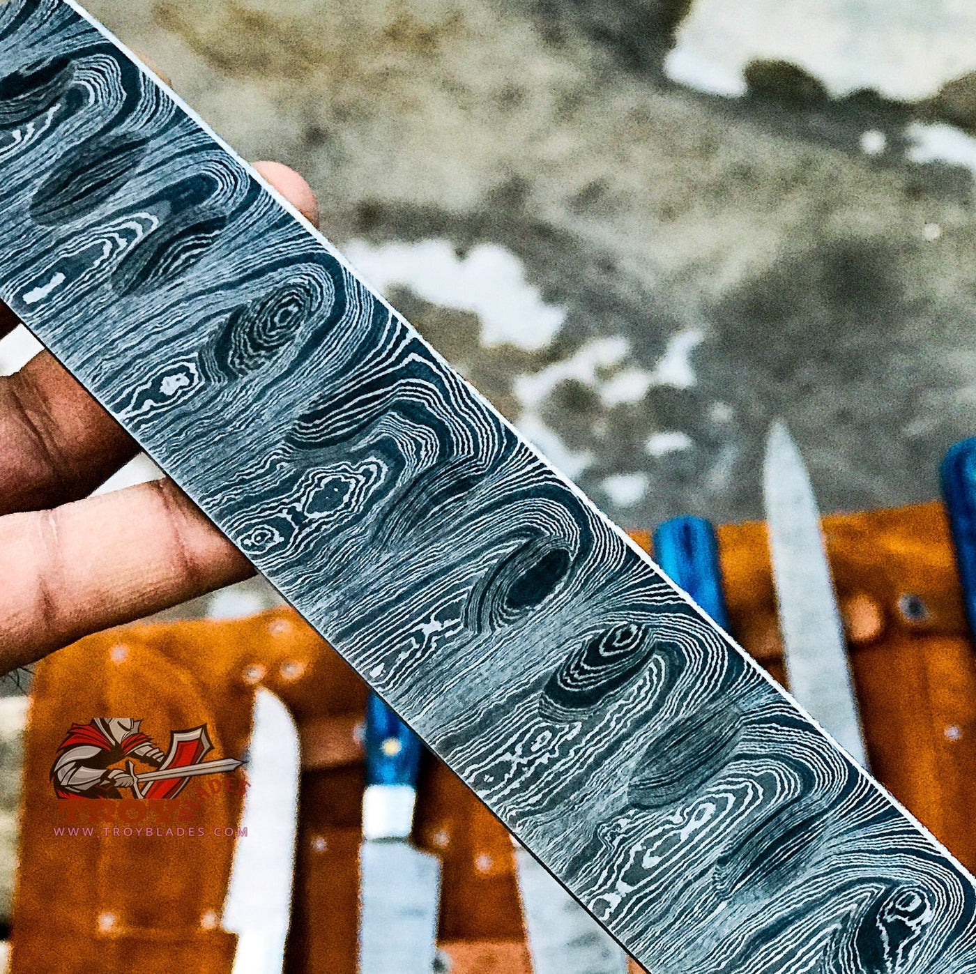 Handmade Damascus Brisket knife - Troy Blades
