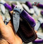 Happy Deal of Custom Handmade Damascus Pocket Folding Knives - Troy Blades
