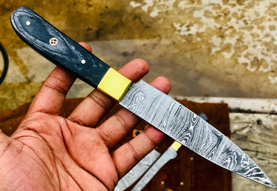 Custom Handmade Damascus Kitchen/BBQ Set S005 - Troy Blades