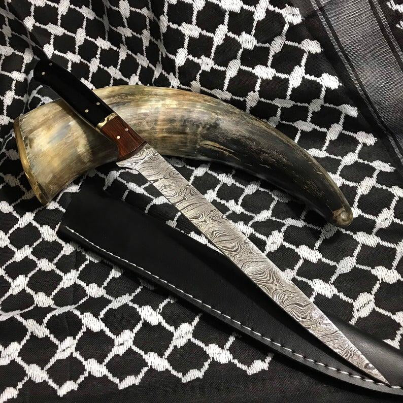 Custom Handmade Damascus Fillet/Fishing knife - Troy Blades