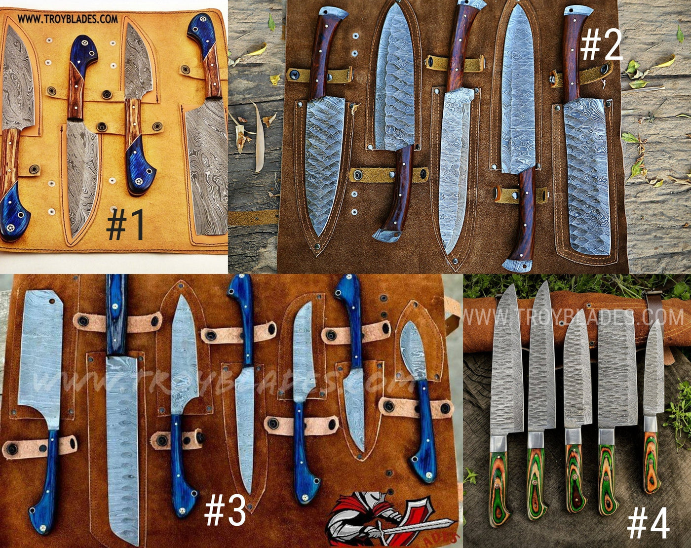 Deal Of Kitchen and BBQ knives set, deal D4 - Troy Blades