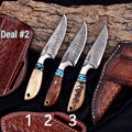Personalized Handmade Cowboy/Hunting/Skinning/EDC/Camping Knives Troy Blades