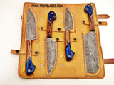 Beautiful Custom Handmade Damascus BBQ/kitchen knives