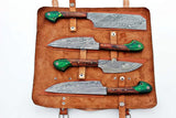 On Sale Beautiful Custom Handmade Damascus BBQ/kitchen knives