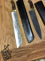 HandMade Kitchen Knife + Fine edge Brisket knife Set