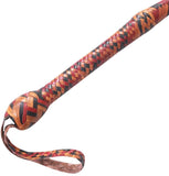 Real & Genuine Kangaroo Hide Leather Bull Whip 8 Feet to 16 Feet 12 Plaits Tan Brown Bullwhip Hand Crafted Heavy Duty - Troy Blades