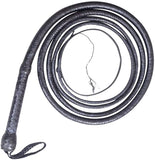 Real & Genuine Kangaroo Hide Leather Bull Whip 8'-16' 12 Plaits Equestrian Bullwhip Leather Belly & Leather Bolster Inside