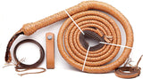 Real & Genuine Kangaroo Hide Leather Bull Whip 8'-16' 12 Plaits Tan Brown Bullwhip Hand Crafted Heavy Duty