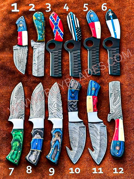 Custom Handmade Damascus/HCSS steel knives - Troy Blades