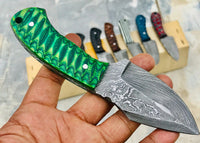 Huntwise Special Custom Handmade Damascus Knife - Troy Blades