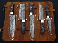 COWBOYS Beautiful Custom Handmade Damascus BBQ/kitchen knives