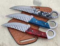 Deal Custom Handmade Rasp steel Cowboy knife