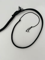 Handmade Dark Black Kangaroo Leather Indiana Jones-style Whip